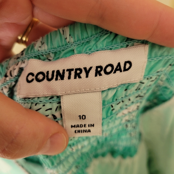 COUNTRY ROAD Size 10 Tropical Print Sun Dress - Picture 8 of 12